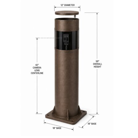 CAMERA CCTV BOLLARD