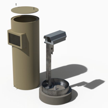 Camera Bollard - ( Cctv Enclosure )