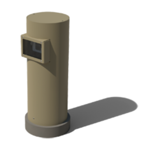 Camera Bollard - ( Cctv Enclosure )
