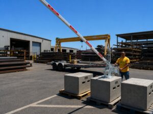 drop arm barrier military