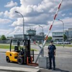 concrete base drop arm