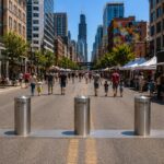 manually deployable 1 person m50 crash bollards